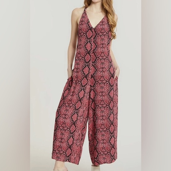 Free People Pants - 🖤Free People Snake Print Jumpsuit🖤